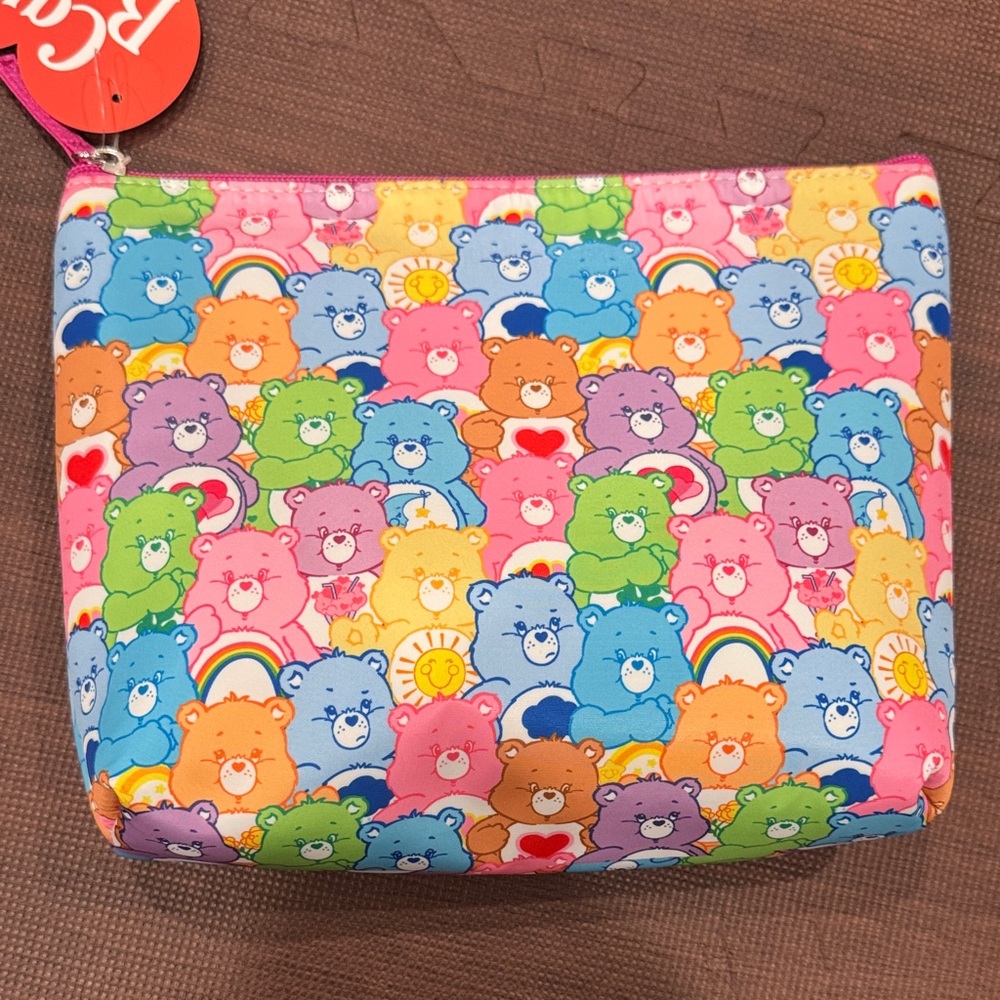 Colorful Care Bears Zip Pouch